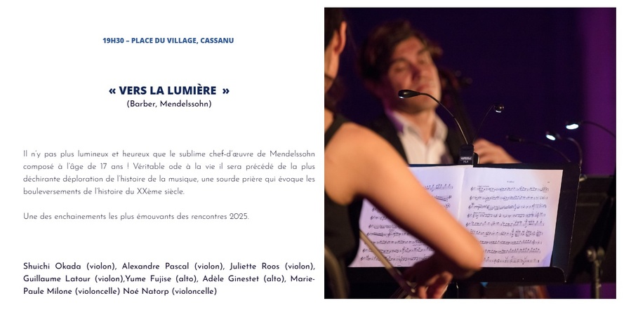 Les Rencontres de Calenzana / Concert 