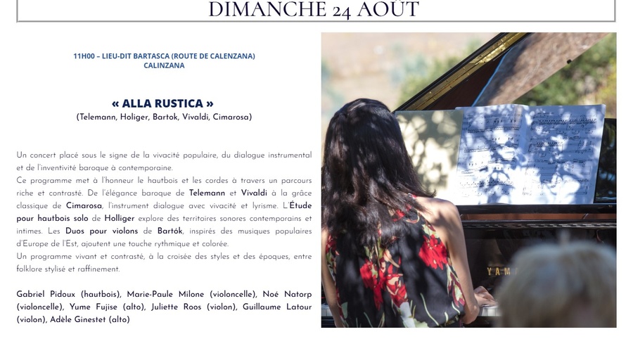 Les Rencontres de Calenzana / Concert 