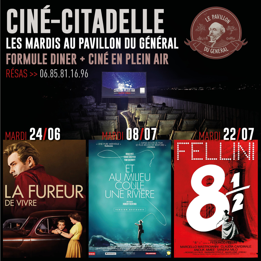 Cinéma en plein air : Projection de '8 1/2' de Fellini à la Citadelle