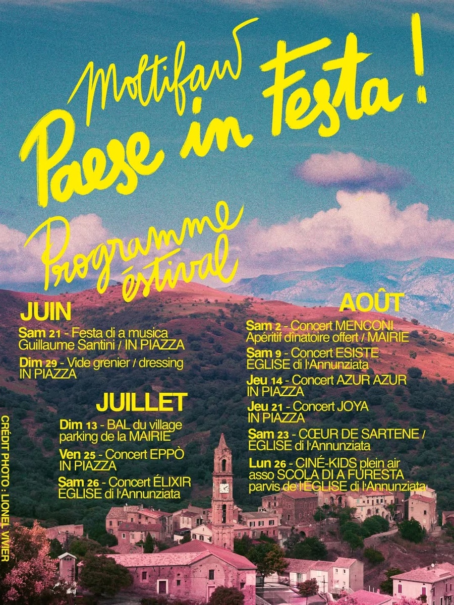 Concert du groupe Azur Azur à Moltifau