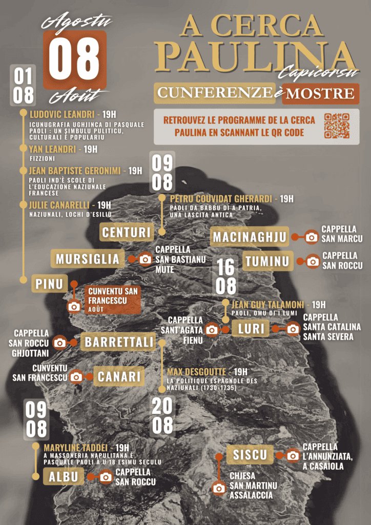 Conférence 'Paoli da Babbu di a patria' avec Petru Couvidat Gherardi