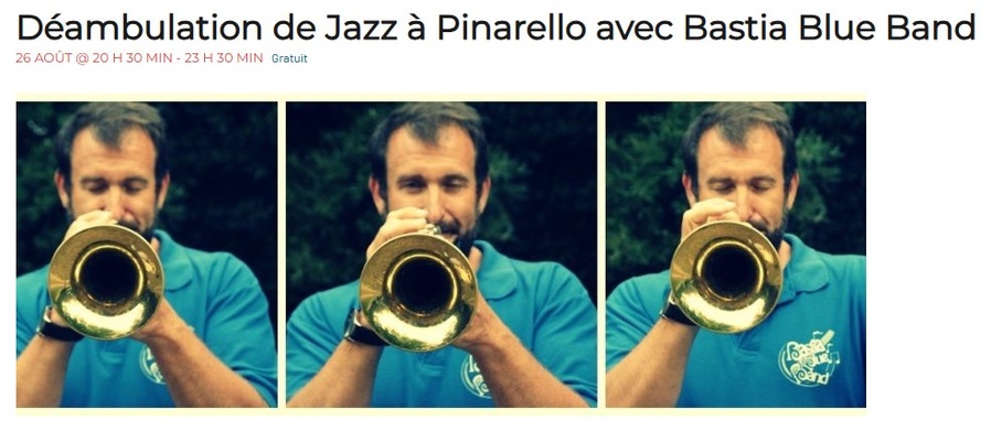 Déambulation de Jazz à Pinareddu avec Bastia Blue Band