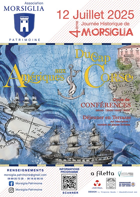 4 ème Journée Historique de Morsiglia - "Du Cap Corse aux Amériques" - Église Saint Cyprien / Salle polyvalente de la mairie