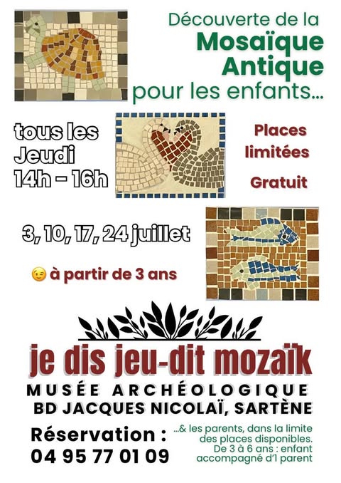 Atelier Mosaïque Antique pour Enfants au Musée d’Archéologie