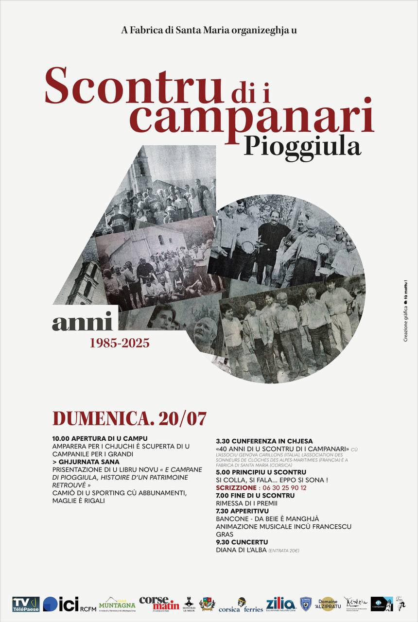 Célébration des 40 ans du Scontru di i campanari à Pioghjula