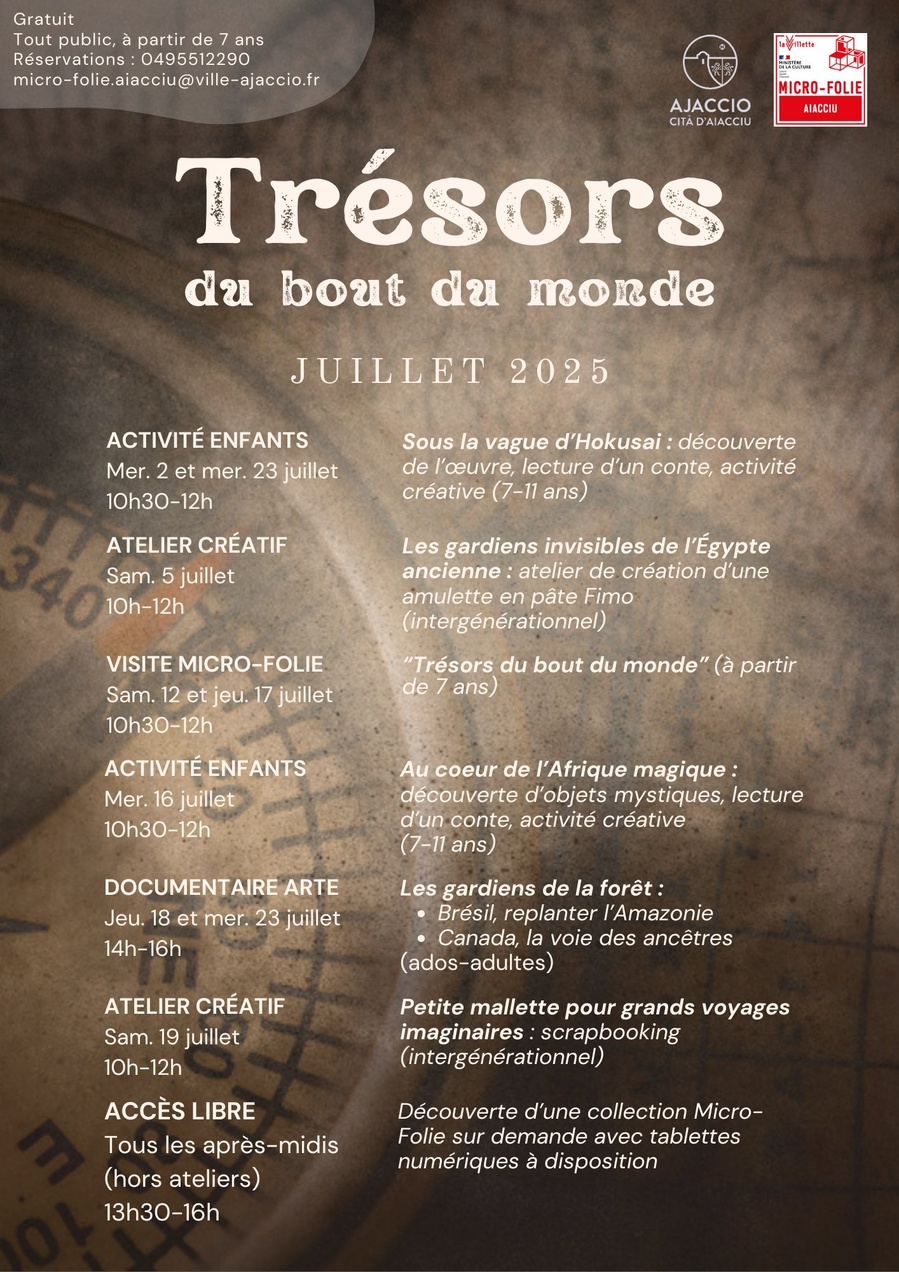 Atelier de Scrapbooking : Trésors du Bout du Monde à Aiacciu