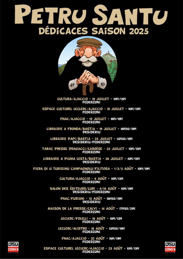 Dédicace avec Federzoni autour de la BD 'Petru Santu'