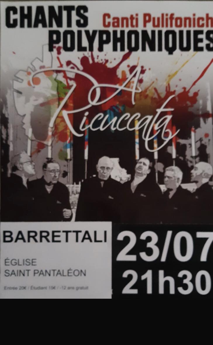 Concert du groupe A Ricuccata à l'Église Saint Pantaléon