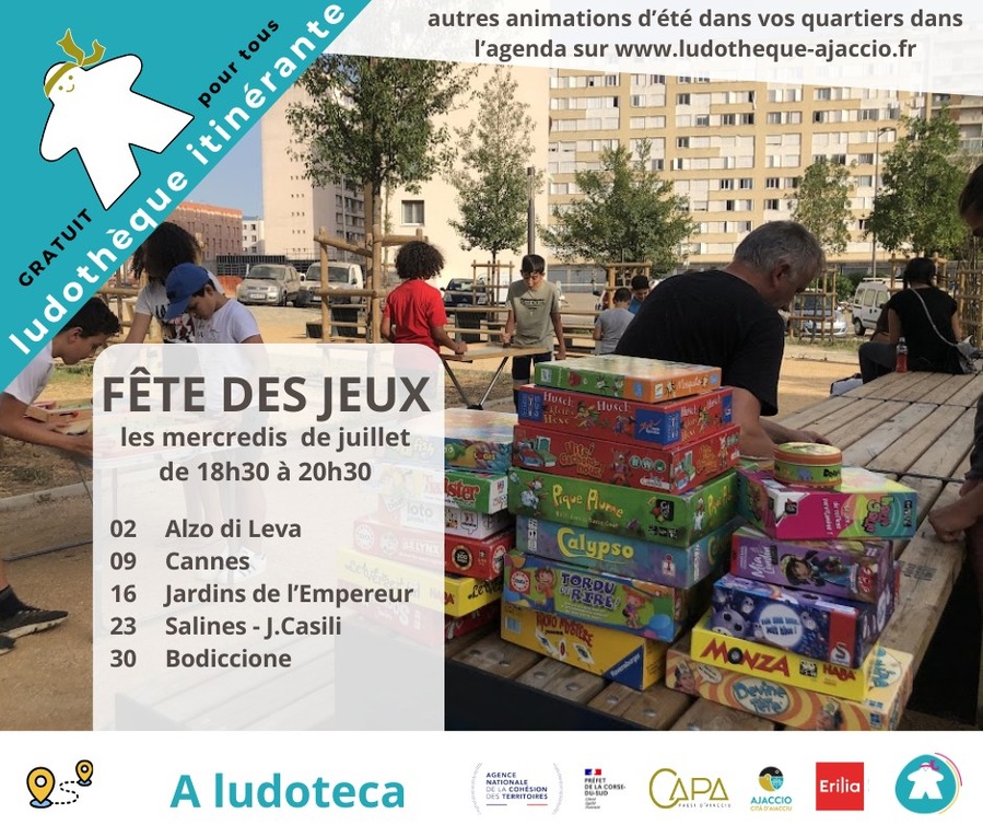 Fête des jeux avec la ludothèque itinérante à Ajaccio