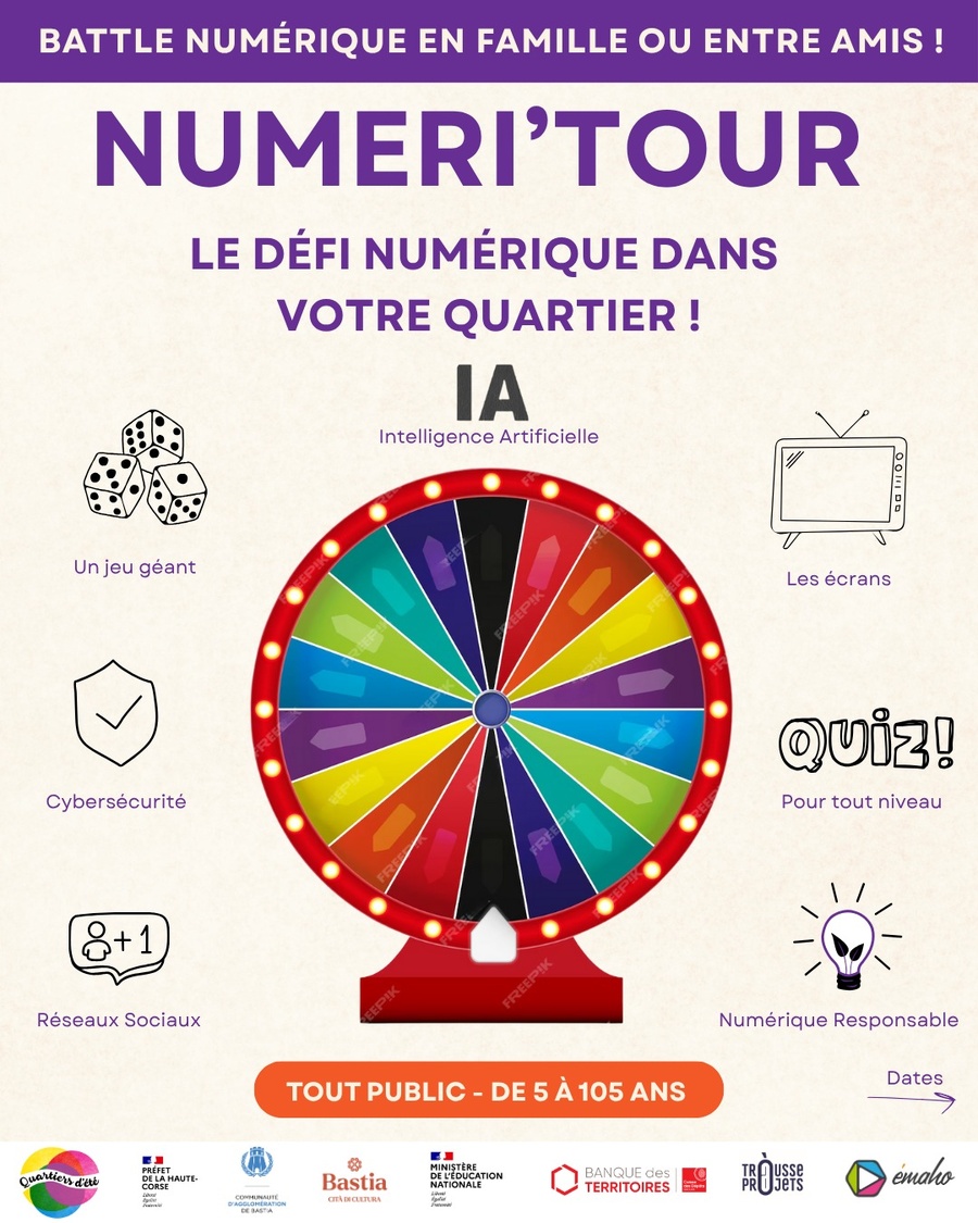 Numeri'Tour : Défi numérique et jeux en plein air