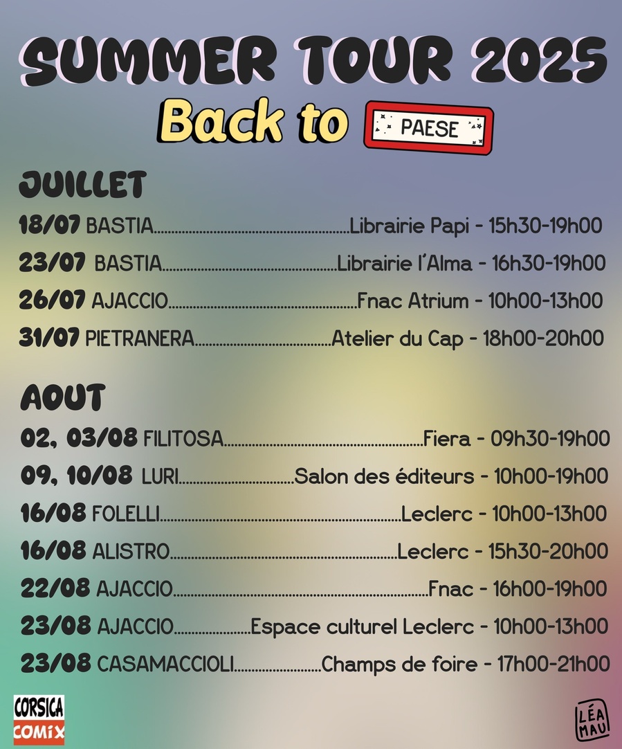 Dédicace de Léa Maurizi pour 'Back to Paese (Tome 3)' à Leclerc