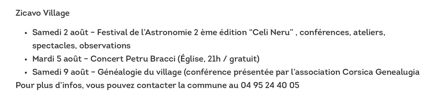 Conférence sur la Généalogie du Village par Corsica Genealugia