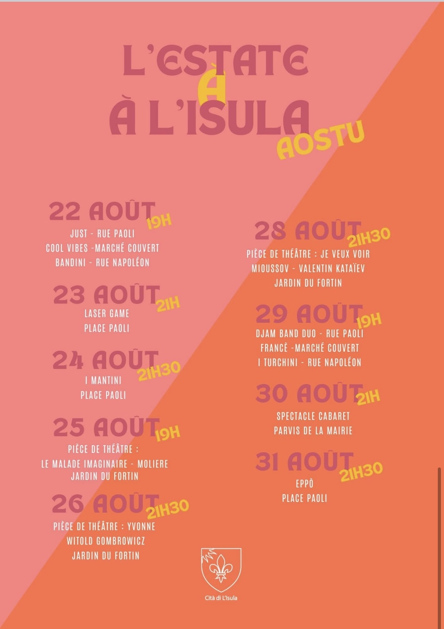 L'estate à L'Isula / Concert de Francè - Marché couvert - L'Isula 