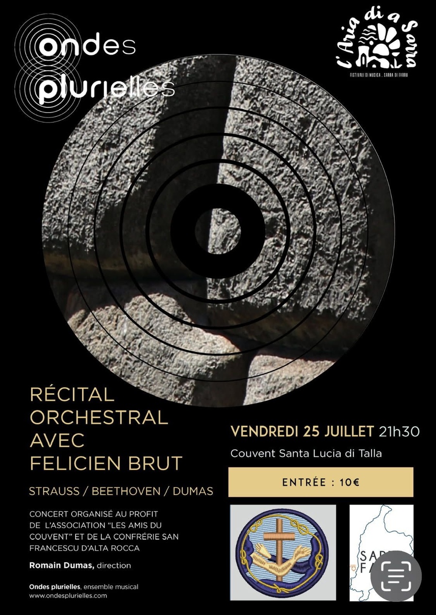 Récital orchestral avec Félicien Brut au profit des amis du couvent