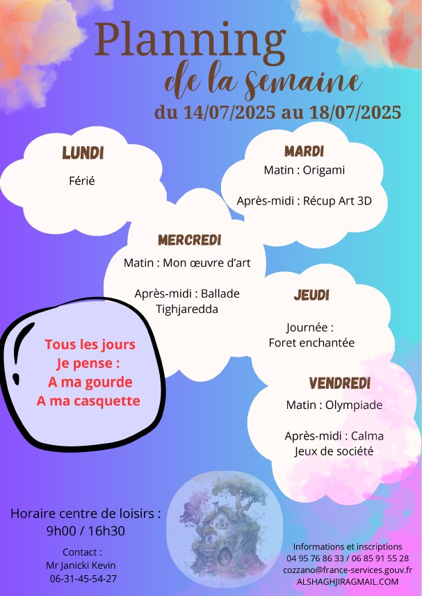Atelier créatif et balade Tighjaredda au Centre de loisirs