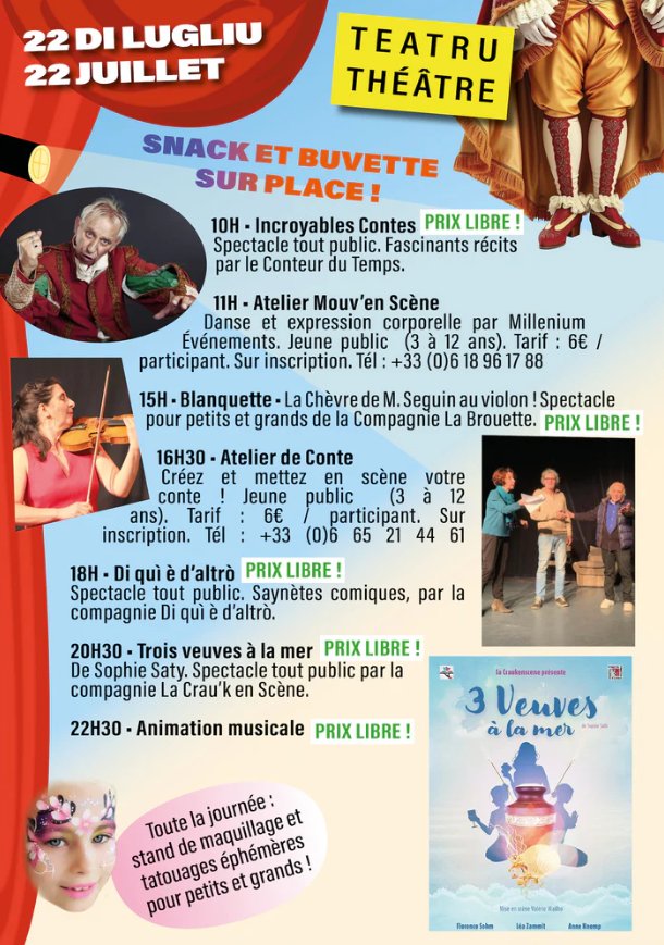 Le Petit Festival de Porticciolo : Atelier Mouv'en Scène pour Jeunes