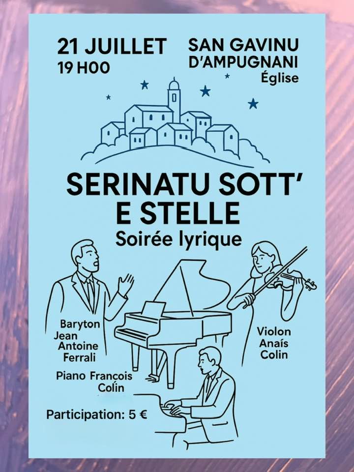 Concert : Serinatu sott' e stelle avec Jean Antoine Ferrali