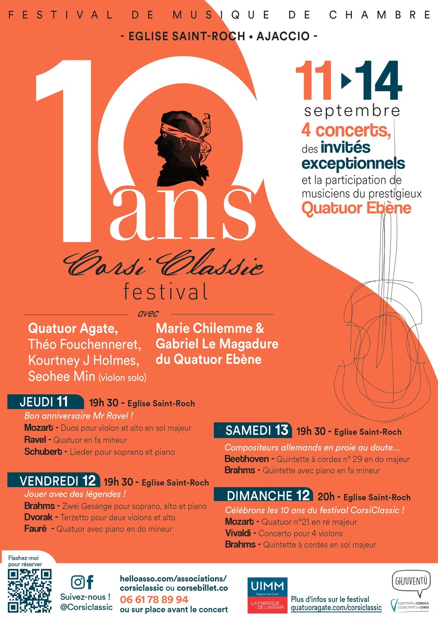 10ème édition du Festival de musique de chambre CorsiClassic - Compositeurs allemands en plein doute