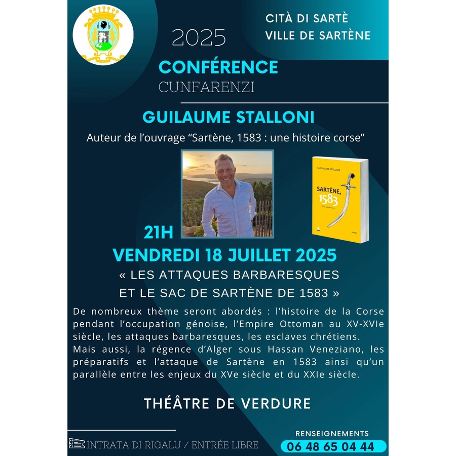 Dédicace de Guillaume Stallone : Plongée dans l'Histoire Corse