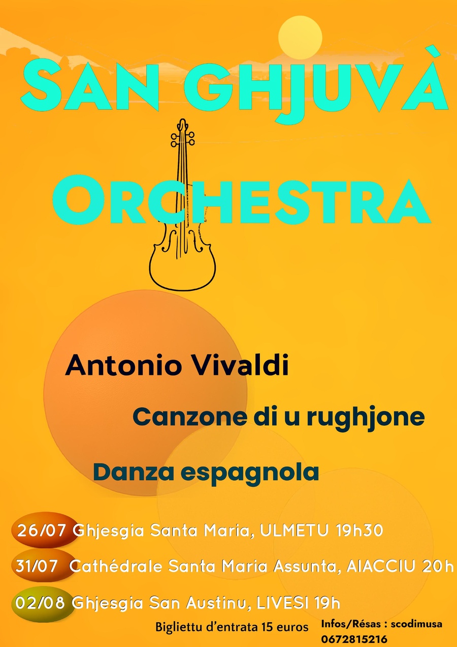 Concert du San Ghjuvà Orchestra à l'Église de Livesi