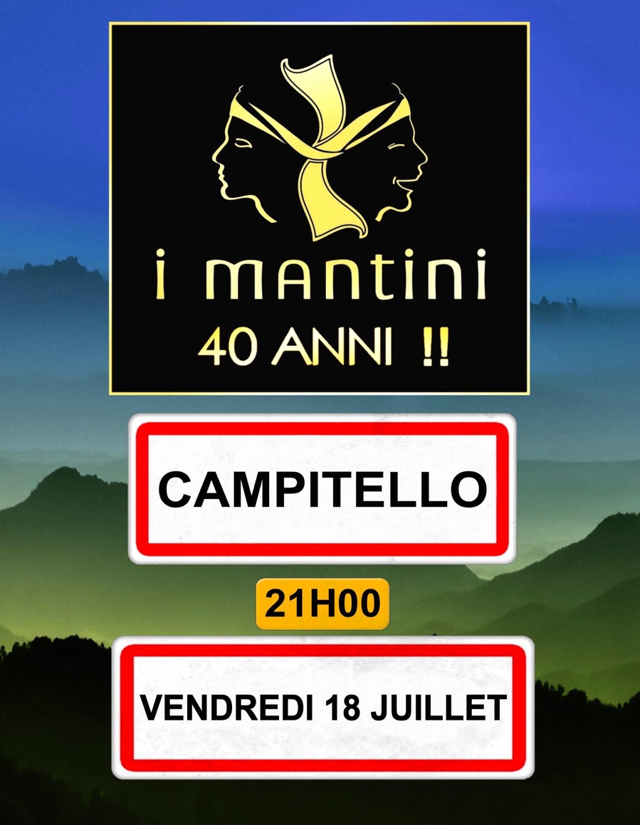 Concert exceptionnel d'I Mantini à Campitellu