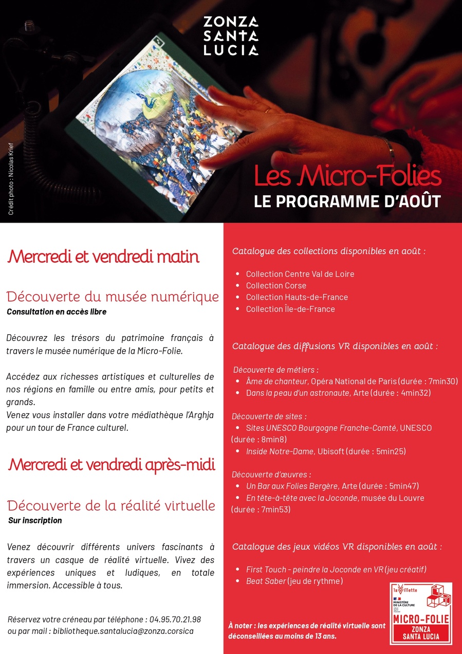 Découvrez la réalité virtuelle à la Médiathèque L'Arghja