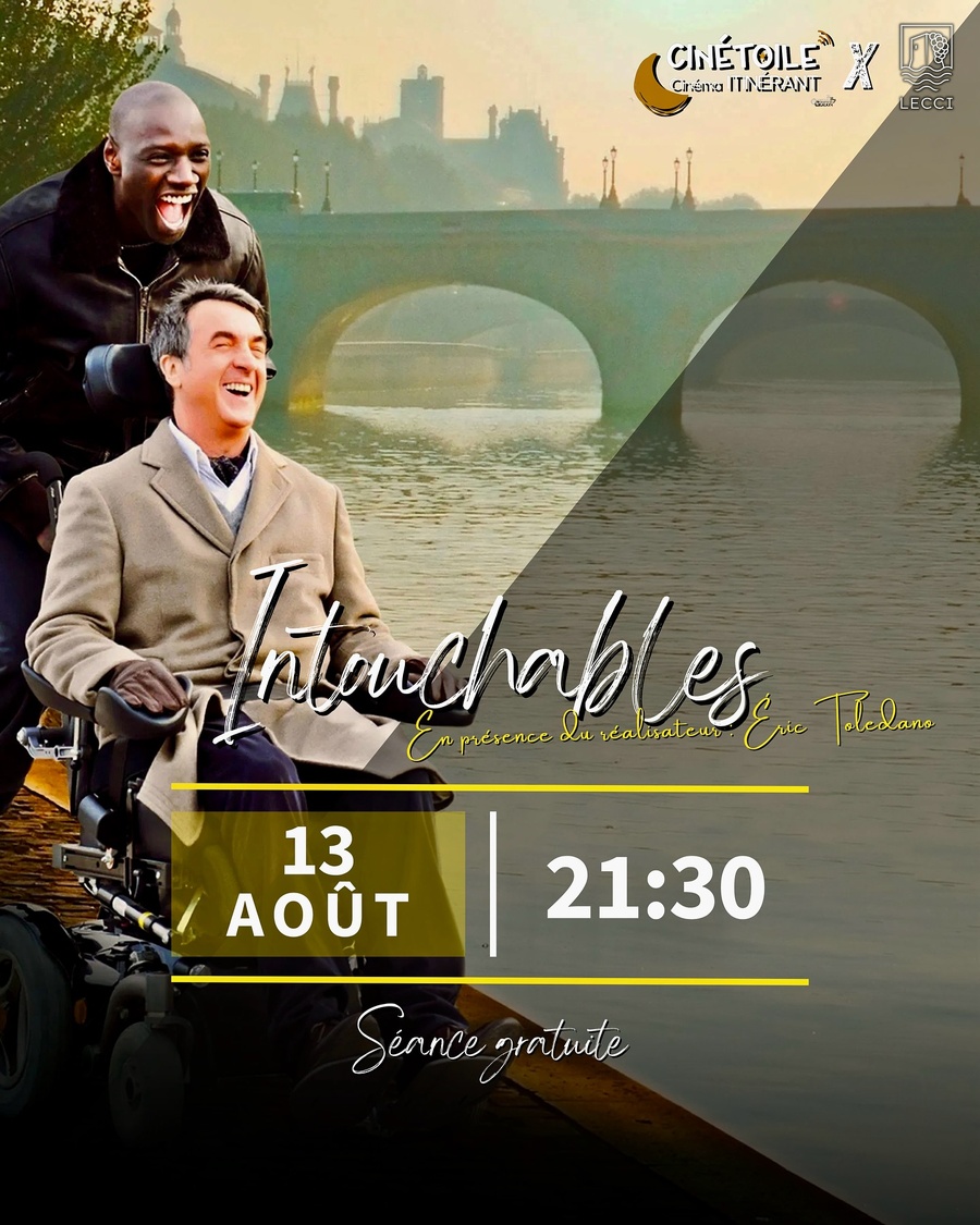 Projection du film 'Intouchables' avec Eric Toledano à la Plage de Saint Cyprien
