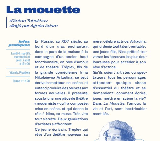 27e Rencontres Internationales de Théâtre en Corse /