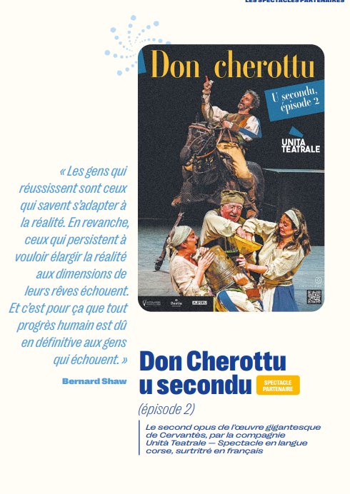 27e Rencontres Internationales de Théâtre en Corse / "Don Cherottu u secondu" (épisode 2) par Unità Teatrale 