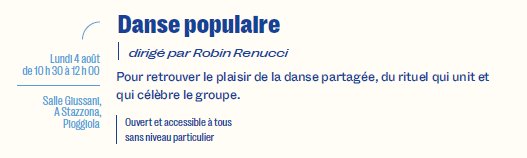 Atelier de Danse Populaire avec Robin Renucci - 27e Rencontres Internationales de Théâtre