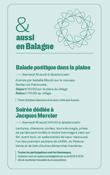27e Rencontres Internationales de Théâtre en Corse / Les ateliers de l'après-midi / Palazzu Verde 25 Lecture de paysage guidée par Pascal Verrier et isabelle Moulin - Col de la Battaglia - Pioghjula