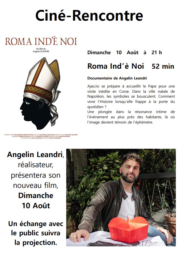 Projection du fim documentaire « Roma ind’è Noi » d'Angelin Leandri - Citadelle - Aiacciu