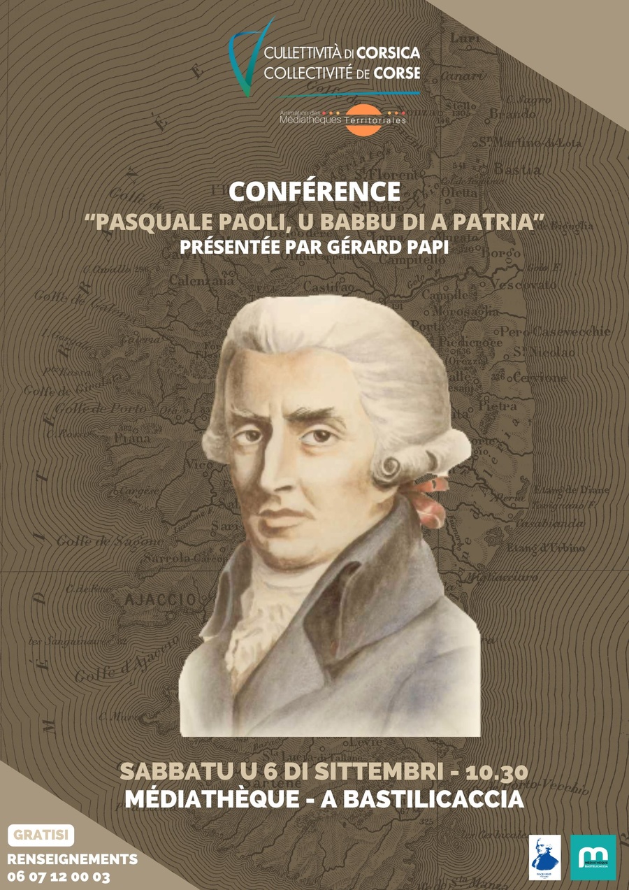 Conférence « Pasquale Paoli, le père de la patrie » par Gérard Papi - Médiathèque
