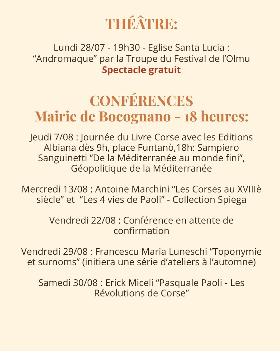 Conférence de Francescu Maria Luneschi sur la Toponymie et les Surnoms