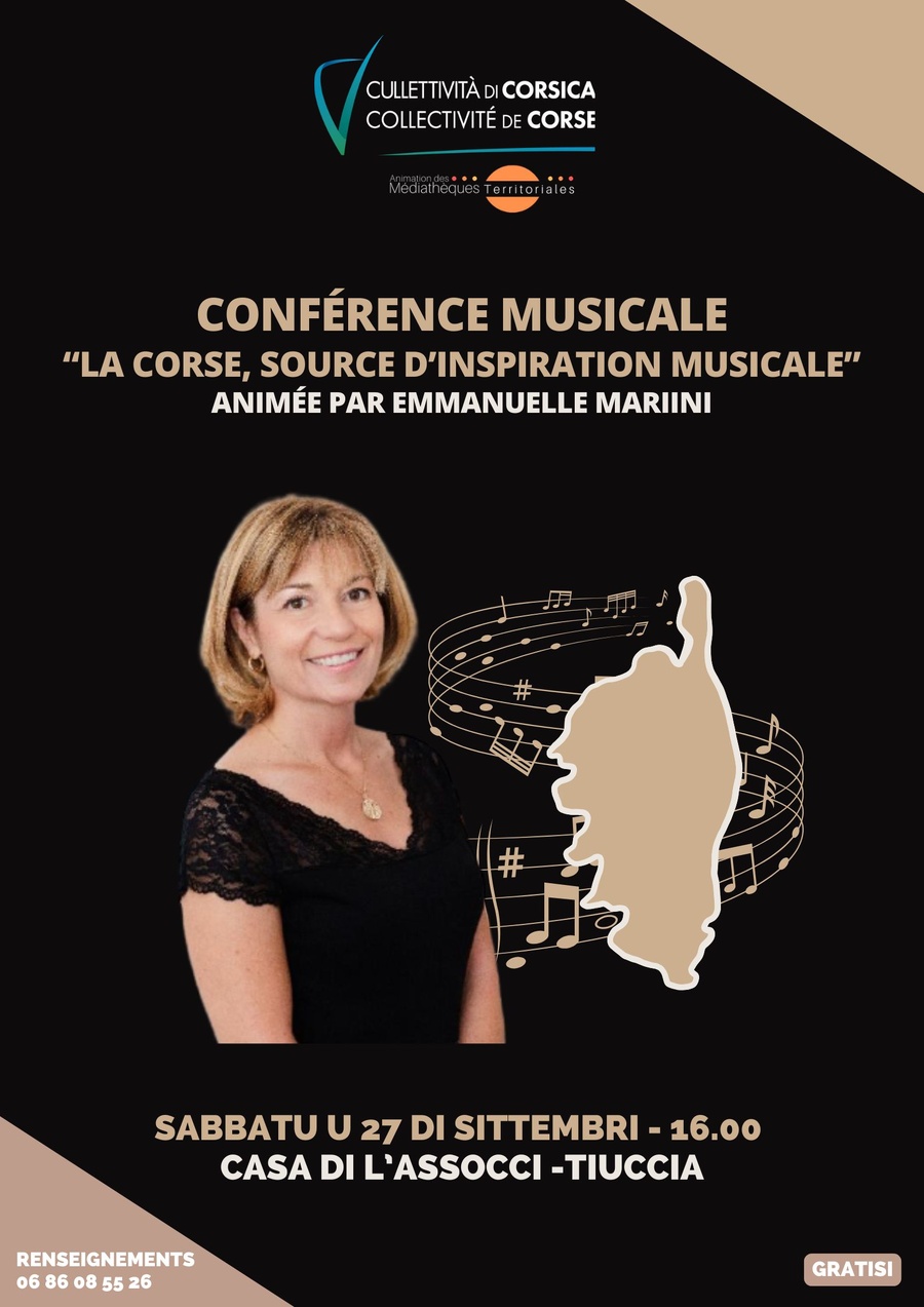 Conférence musicale : La Corse, source d’inspiration musicale par Emmanuelle Mariini
