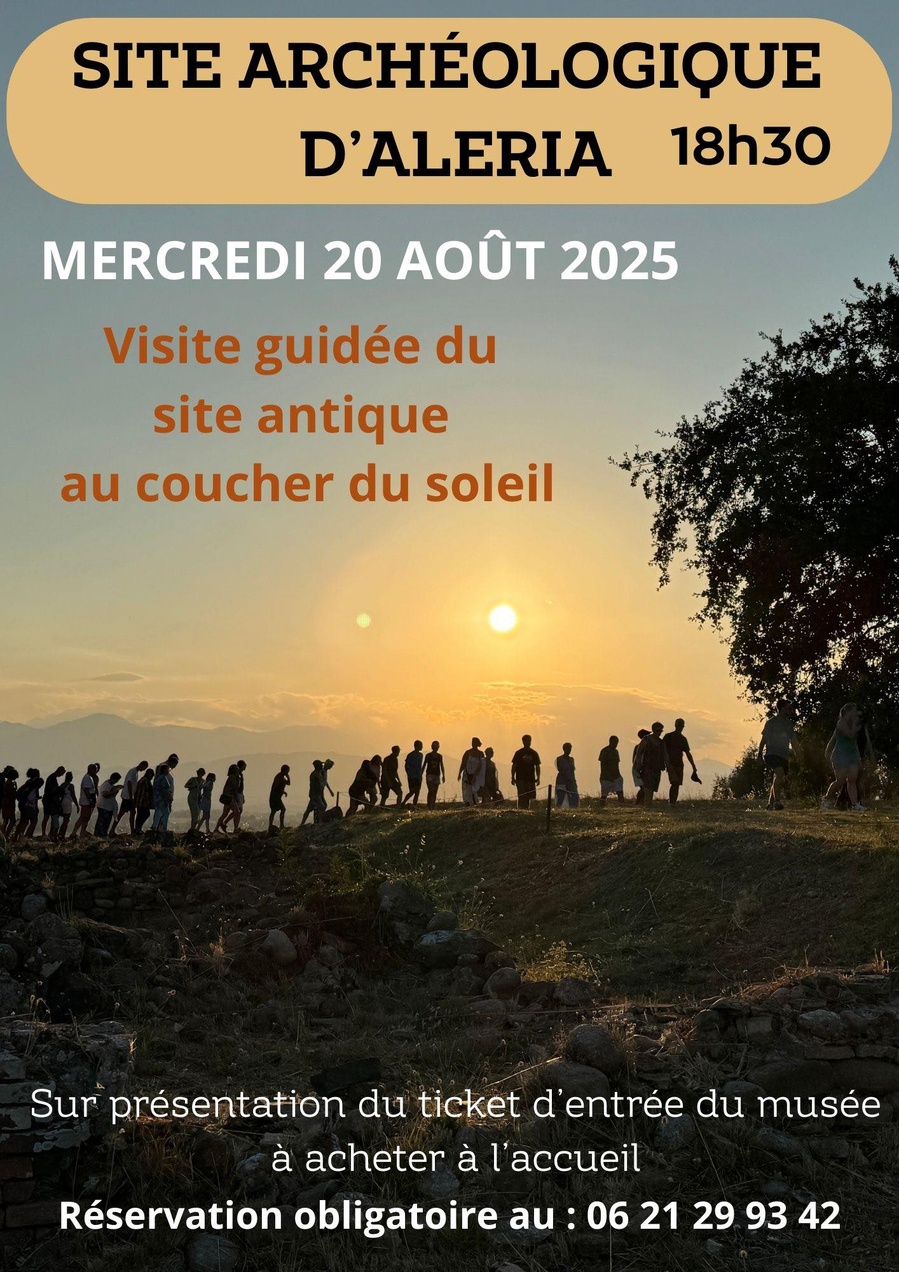Arrière-plan pour Visite guidée du Site archéologique antique au coucher du soleil