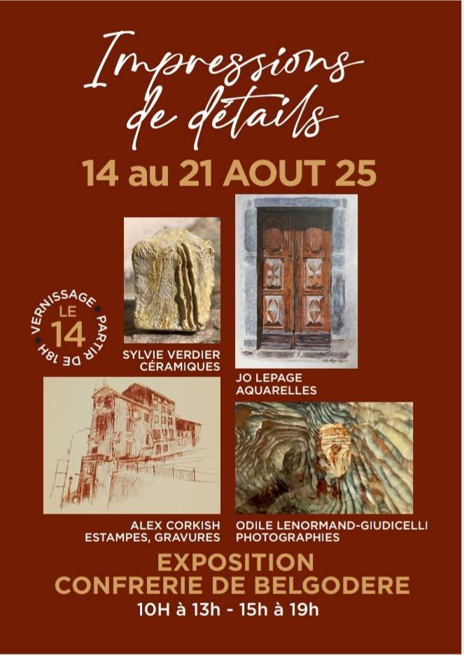 Arrière-plan pour Exposition collective : "Impressions de détails" - Confrérie