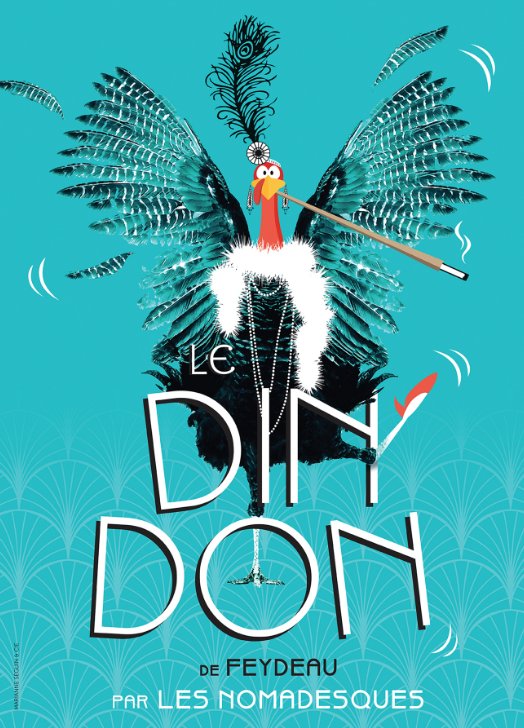 Arrière-plan pour Théâtre : "Le Dindon" de Feydeau par Les Nomandesques - Spaziu Culturale Carlu Rocchi