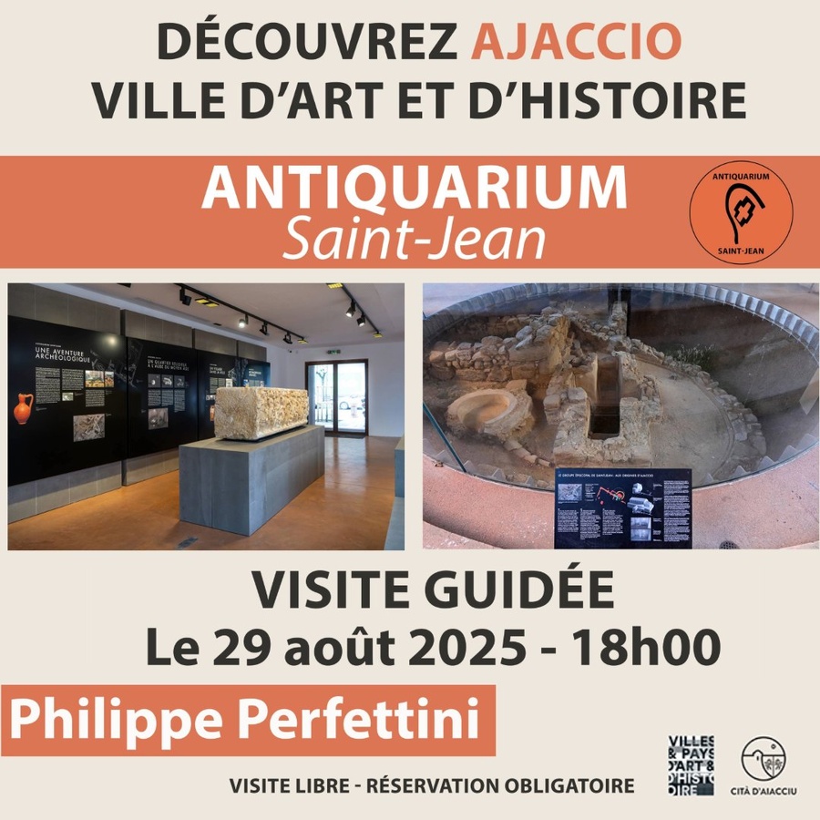 Arrière-plan pour Visite guidée de l'Antiquarium du baptistère de Saint Jean par Philippe Perfettini, animateur du Patrimoine