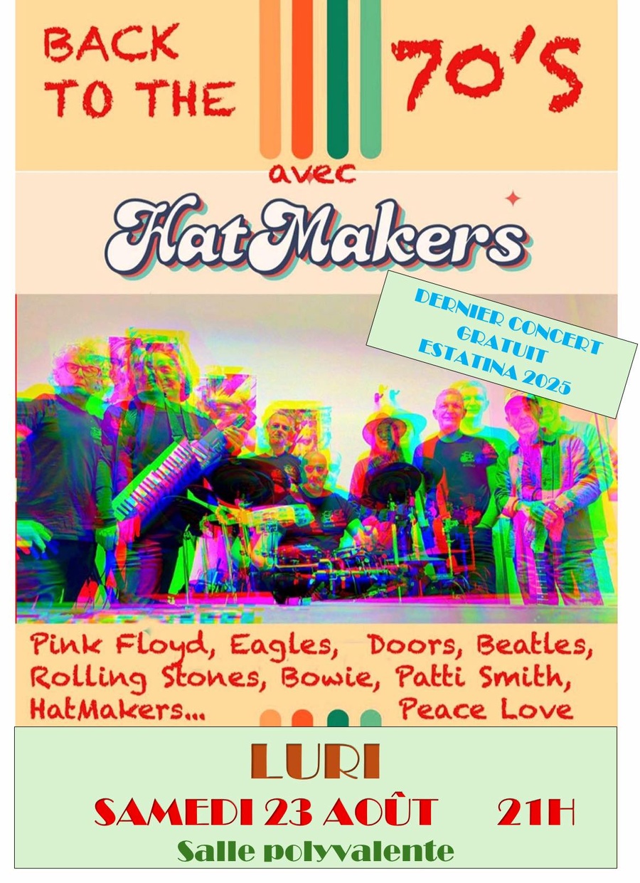 Arrière-plan pour Concert rock folk avec le groupe HatMakers - Salle Polyvalente