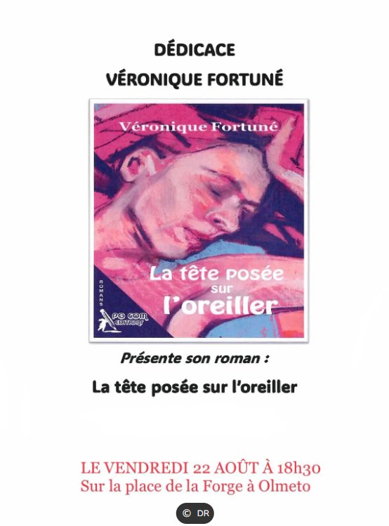 Arrière-plan pour Rencontre / Dédicace avec l’autrice Véronique Fortuné autour de son roman « La tête posée sur l’oreiller » - Place de la Forge