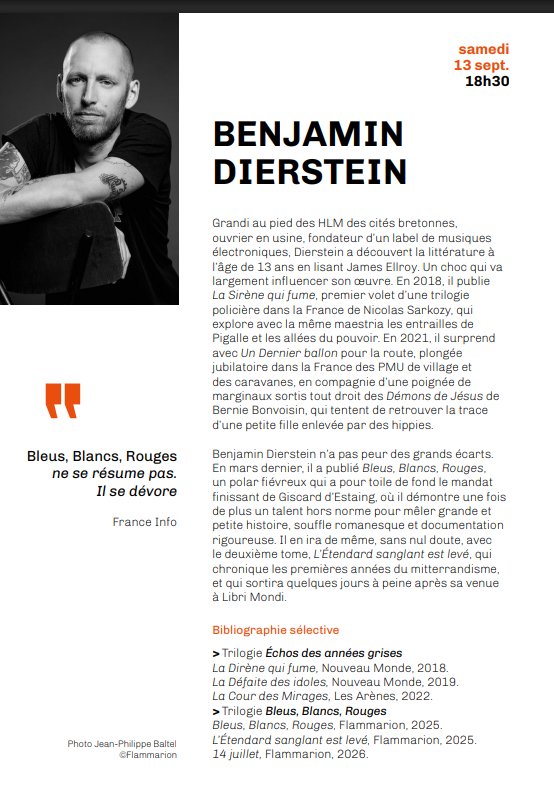 Arrière-plan pour Libri Mondi : Rencontres Littéraires de Bastia / Benjamin Dierstein