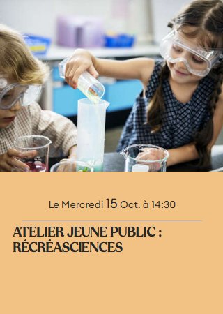 Fête de la Science : Atelier jeune public - Récréasciences à Bonifacio