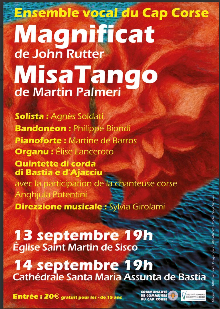 Concert : "Magnificat" de John Rutter et "MisaTango" de Martin Palmeri par l'Ensemble Vocal du Cap Corse