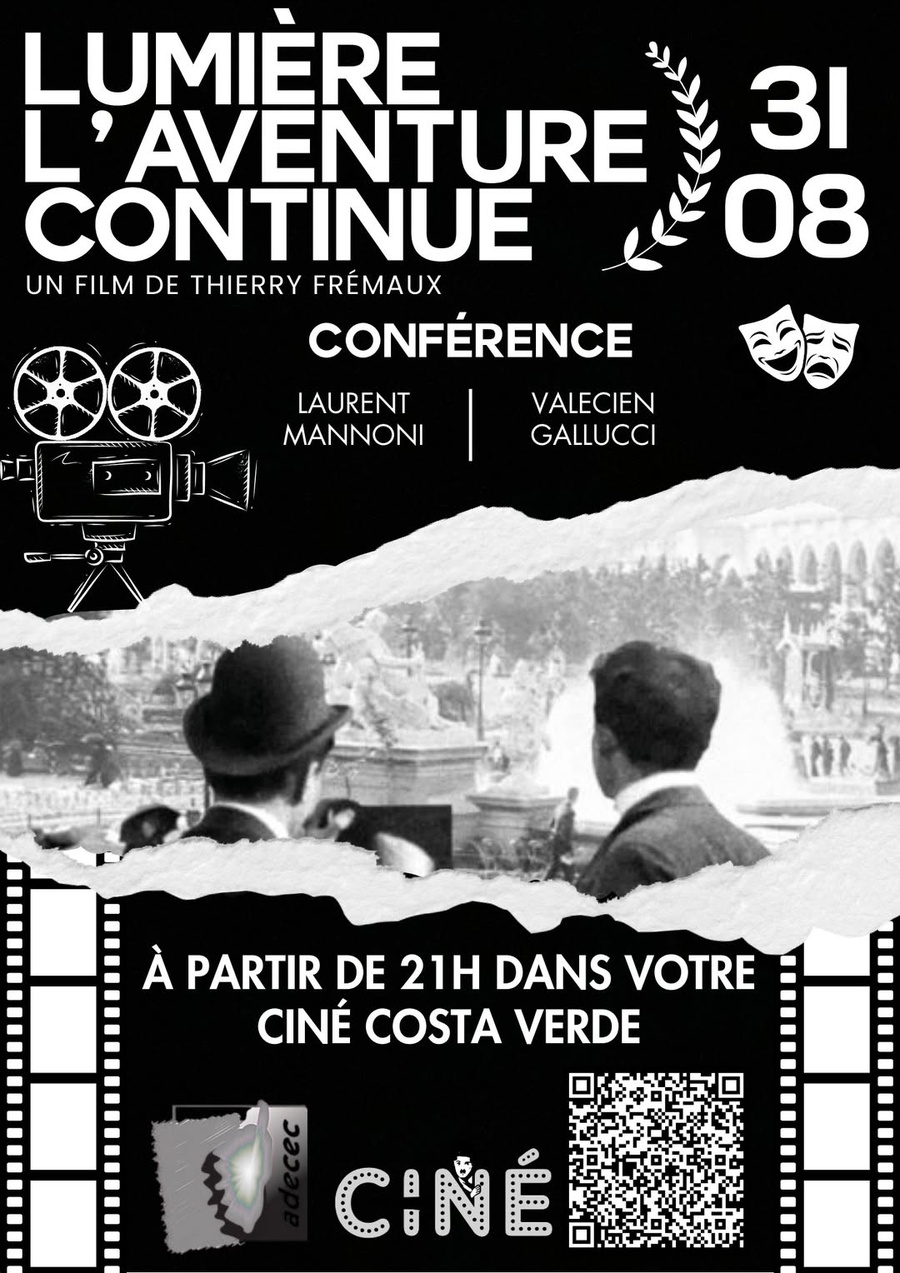 Projections et Conférence : Lumière, l'aventure continue - Cinéma en plein air à Costa Verde