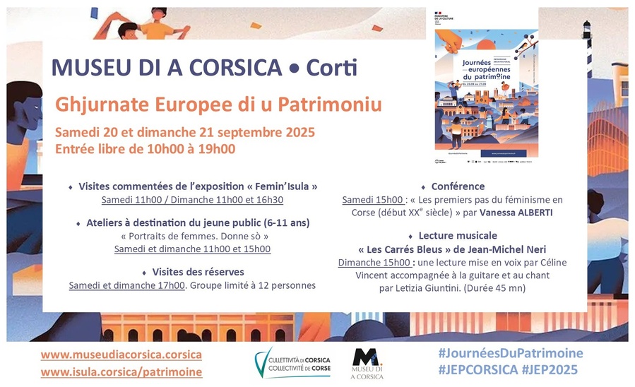 Journées Européennes du Patrimoine - Musée de la Corse à Corte