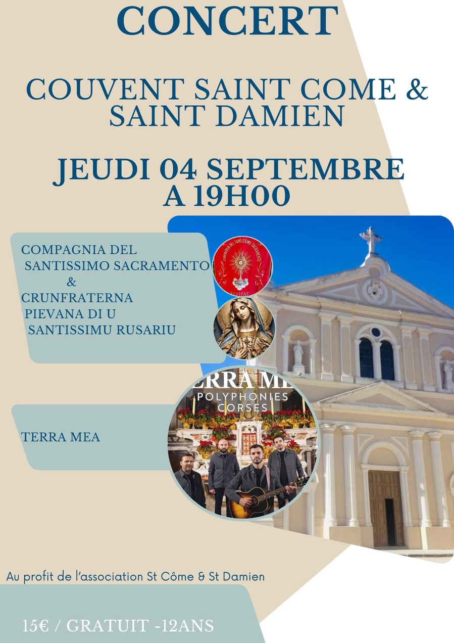 Concert de la Compagnia del Santissimo Sacramento au Couvent Saint Côme & Saint Damien