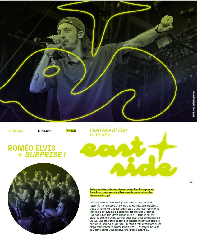 Festival de Rap à Bastia Est avec Roméo Elvis - Centre Culturel Alb'Oru