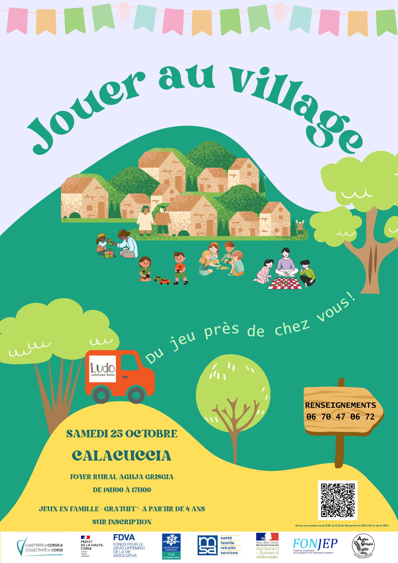Jouer au village - Foyer rural à Calacuccia