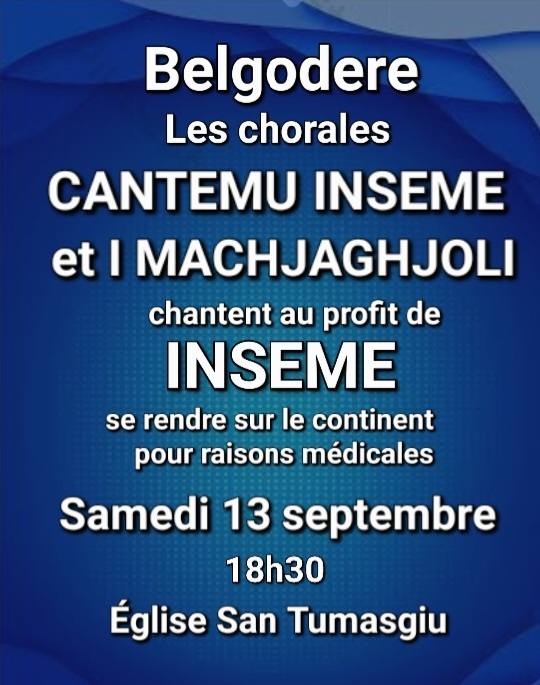 Concert caritatif avec les chorales Cantemu Inseme et I Machjaghjoli - Église Saint Thomas